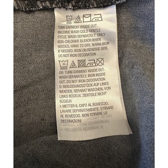 Quacker Factory Denim Roll Tab Sleeve Embroidered Candy Cane Shirt Shacket 2X - Picture 10 of 12